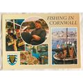 1992 postcard Fishing in Cornwall