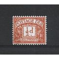 GB.Postage Due.D56 1/2d Bright Orange.Mounted M...