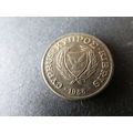 1988 CYPRUS TWO CENTS FREE POST. AT