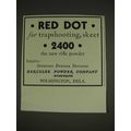 1934 Hercules Powder Company Red Dot Powder Ad - Red dot for trapshooting skeet