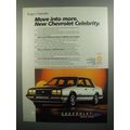 1984 Chevrolet Celebrity Sedan Ad - Move Into More