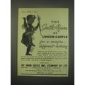 1949 The Union Castle Mail steamship Co. Ad - Visit South Africa