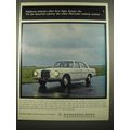 1966 Mercedes-Benz 250S Ad - Eighteen minutes after first light. Empty sky.