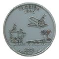 Florida State Quarter Fridge Magnet