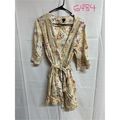 Vintage Floral Lace Kimono Robe Ivory Women's S...