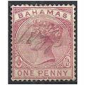 Bahamas 1884 SG47 1d Pale Rose FIne Used Fiscal...