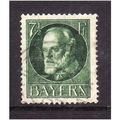 GERMANY STATES BAVARIA 1914 7 1/2pf GREEN SG176...
