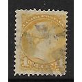 CANADA 1877 QUEEN VICTORIA SG73 1c PALE DULL YE...
