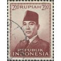 INDONESIA, President Sukarno, brown 1953, 2.50R
