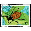 Laos 1995 Insects 50k Used Stamp Beetle