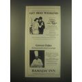 1985 Ramada Inn Ad - Get Away Weekend