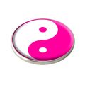 Pink Ying Yang Golf Ball Marker.