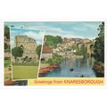 Greetings from Knaresborough Yorkshire Postcard...