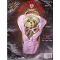 1984 Beary Hill Bears Snuggle Beary Baby Puppet w Blanket Craft Kit Mint in Pkg