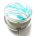 Glitter Pill Box Blue, White, Grey & Purple Swi...