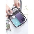 Black Transparent PVC Zipper Crossbody Bag