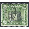 Tonga 1942 SG78 3d Black & Yellow-Green Fine Us...