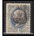 Used 206 1c Benjamin Franklin Barely Clears RA0355