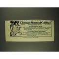 1908 Chicago Musical College Ad - All Branches ...