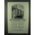 1926 Packard Cars Ad - The Ambassadors' Choice