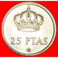 CROWN: SPAIN ★ 25 PESETAS 1978 (1975) MINT LUST...