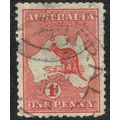 Australia 1913 Kangaroo 1d Carmine Die I SG2b GU