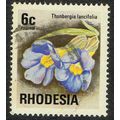 Rhodesia 1974 Wild Flowers 6c Multicoloured SG4...