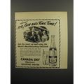 1951 Canada Dry Quinac Quinine Water Ad - It's Always Gin and tonic time