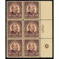 564, Mint VF LH 12¢ Plate Block of Six With 6 P...
