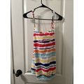1pc Women's Graphic Swim Tankini Top Criss Cros...