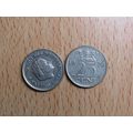 Netherlands 1970 25 Cents Coin