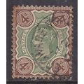 GB 1887 - 92 QV 4d Jubilee Green & Brown Used S...