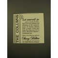 1961 Savoy Hilton Ad - The Columns Let Yourself Go