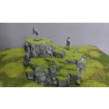 Rocky hilltop rocky outcrop Terrain/Wargame Tab...