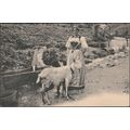 Mutter, Sohn und Ziege, Berner Oberland, c.1900...