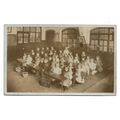 Postcard UK unknown place class primary schoolc...
