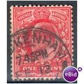 GB stamps 1902-10 KEV11 - 1d SG219 Beckenham 30