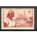 Guadaloupe 1947 SG 211 - 10c Woman and Port Bas...