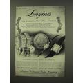 1956 Longines-Wittnauer Watch Ad - Pres. Garfield