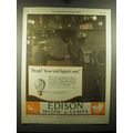 1923 G.E. Edison Mazda Lamps Ad - Stop! Your ta...