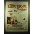 1921 Pittsburgh Plate Glass Pitcairn Banzai Ena...