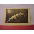THE OVERWORKED MOON unused antique postcard J. ...