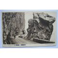 vintage postcard Corniche Tunnels, Italy