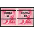 1055c, MNH 2¢ Imperforate Pair - Riverdale MD G...
