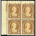 636, Mint NH 4¢ Plate Block of Four SCV $92.50 ...