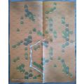 Unused BattleTech Paper Map CBT Scattered Woods...