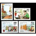 LAOS [1992] MiNr 1333-36 ( **/mnh ) Religion