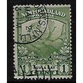 NEWFOUNDLAND 1919 1c GREEN REINDEER SG 130 FINE...