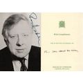 Roy Hattersley Labour MP Hand Signed Photo & Ho...