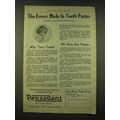 1918 Pepsodent Toothpaste Ad - The errors made ...